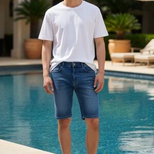Casual Blue Jean Shorts for Men